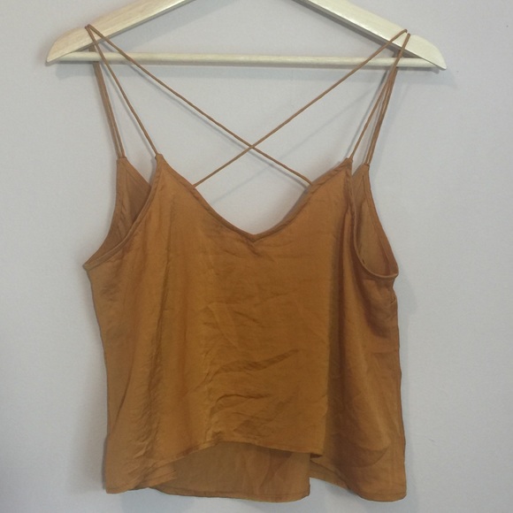 Aeropostale Tops - Aero Mustard Gold Sexy Strap Tank Sz Medium